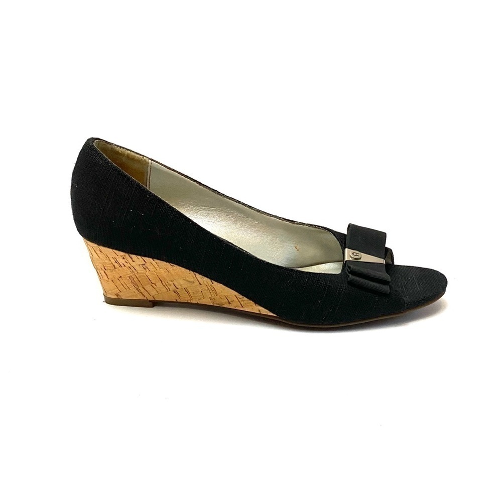 ETIENNE AIGNER | Vintage 1990s canvas bow wedges